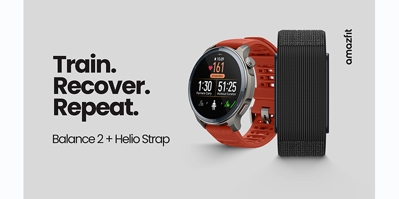 En este momento estás viendo Amazfit lanza un tándem deportivo: el smartwatch Balance 2 y la correa Helio Strap