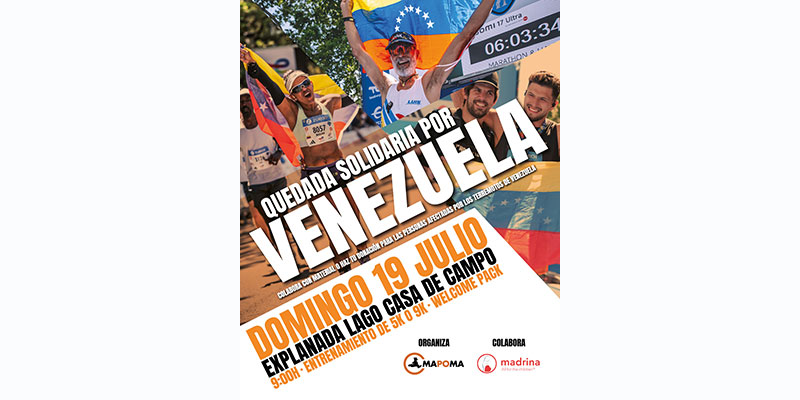 Lee más sobre el artículo Quedada solidaria por Venezuela el 19 de Julio